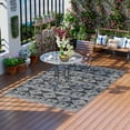 thumbnail image 1 of Outsunny Tapis Extérieur Réversible pour VR, Tapis de Sol de Patio 6 Pieds x 9 Pieds, Noir et Gris, 1 of 9