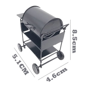 Jindong 112 Yard Black Barbecue Dollhouse Grill Miniature Picnic Grill Oven BBQ Garden Education