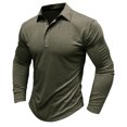 thumbnail image 1 of KIHOUT Chandails pour Hommes à Manches Longues Musclé Robuste Basique Blouse de Couleur Unie T-Shirt à Manches Longues Col Rond Blouses et Chemises AG/M, 1 of 7