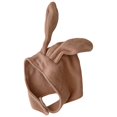 thumbnail image 1 of EYIIYE Kids Girls Boys Solid Color Fleece Hat Bunny Ear Hat Button Closure Rabbit Hat Cute Soft Warm Winter Cap, 1 of 3