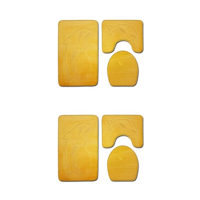 kurtrusly 3pcs Polyester Absorbent Bath Mat For Bathtub And Shower Easy To Install Durable Anti-slip PJ210611-B007 2Set