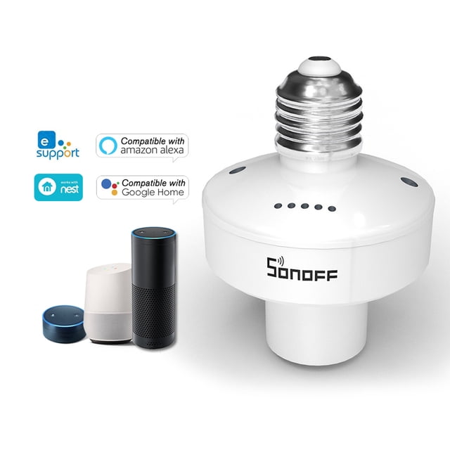 SONOFF Slampher R2 Support d'Ampoule Support SONOFF Slampher E27 WiFi Sans Fil Support d'Éclairage Intelligent Prise en Charge de la Commande Vocale Fonction de Minuterie