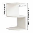 thumbnail image 3 of Wzzjkit Kitchen Rack, Corner Shelf Corner Corner Shelf No Punch Wall Organizer Bedroom Living Room Corner Bookshelf Kitchen Cabinet Storage Shelf, Kitchen Racks and Shelves, 3 of 6