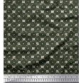thumbnail image 1 of Soimoi Cotton Voile Fabric Check & Geometric Print Sewing Fabric Yard 56 Inch Wide, 1 of 5