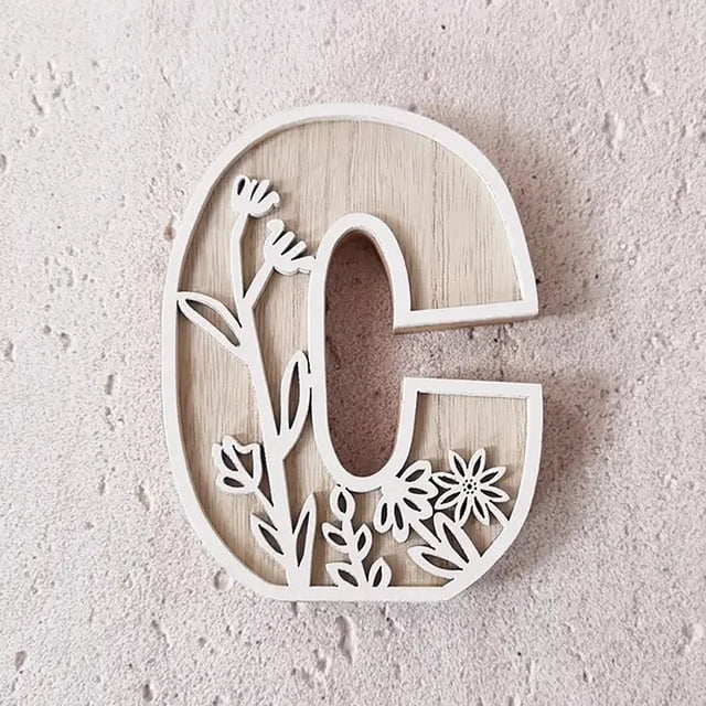 5 Inch Wooden Letters for Wall Decoration for Children's Room Crafts Name Signs Wedding and Home Décor