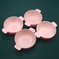thumbnail image 2 of Dvruxg Wheat Straw Dinnerware Set - 4 Bowls, Reusable, Microwave & Dishwasher Safe, Perfect for Camping or Home Use(Pink), 2 of 5