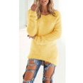 thumbnail image 1 of Chandail d'Hiver en Molleton Moelleux pour Femmes, chandail-Over Uni, Blouse, 1 of 2