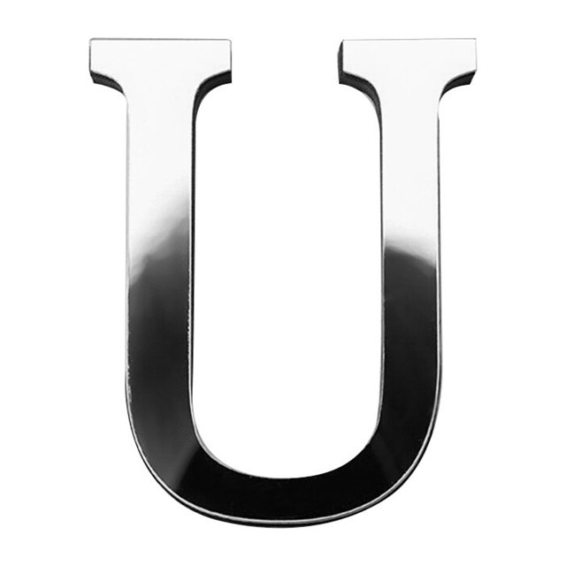 kurtrusly Letter Mirror Sticker Home Living Room Wall Decorative Mirror Decal Acrylic EVA Decoration