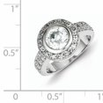 thumbnail image 2 of 925 Sterling Silver Cubic Zirconia Cz Ring, 2 of 6