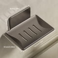 thumbnail image 3 of Oleegame 1PC Spoon And Lid Rest Home Bathroom Wall Mounted Soap Box Sink Bathroom Does Not Accumulate Water Soap Holder Gray, 3 of 5