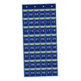 thumbnail image 4 of Classroom Pocket Chart Numbered Hanging Organizer for Home Cabinet Dormitory Blue 48 Pockets, 4 of 9