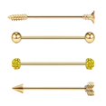 thumbnail image 2 of 4pcs Oreilles Barre Transversale Droite Unisexe -, 2 of 8