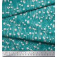 thumbnail image 2 of Soimoi Japan Crepe Satin Fabric Geometrical Check & Aster Floral Print Sewing Fabric Yard 42 Inch Wide, 2 of 3