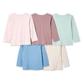 thumbnail image 2 of George Toddler Girls' Long-Sleeve T-Shirt 5-Pack, 2 of 2
