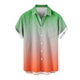 thumbnail image 4 of Chemises pour Hommes, Chemise à Manches Courtes à Col Rabattu Dégradé Mode Décontractée pour Hommes, 4 of 4