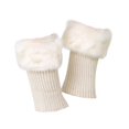 thumbnail image 4 of Women Autumn and Winter Short Turned Wool Warm Socks Boots Cover Knitting Wool Leg Protector, 4 of 4