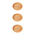 thumbnail image 1 of Thinsony Wicker Woven Round Snack Fruit Bowl Rattan Food Organizer Tray 22x4cm 3Set, 1 of 6