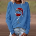 thumbnail image 2 of 2025 Haut O Imprimé Chandail T-Shirt pour Femmes Blouse Décontractée Col Long Col Roulé Perlé Manche de Noël Manche Longue pour Femmes, 2 of 6