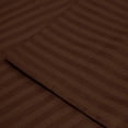 thumbnail image 2 of 700 Thread Count 100% Egyptian Cotton 4-Piece Bed Sheet Set (1 Flat, 1 Fitted Sheet, 2 Pillow Covers) 15 Inches Deep Pocket Size Stripe Pattern, 2 of 4