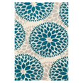thumbnail image 1 of Tapis Moderne Floral 3 Pieds1 Pouces x 5 Pieds Bleu, 1 of 1