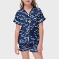 thumbnail image 2 of Ensembles de Pyjama pour Petites Filles, Ensembles de Pyjama à Colorier DIY, Ensemble de Pyjama pour Enfants à Boutons, Tenue d'Intérieur Classique, Pyjamas pour Filles, Taille 8-10 Ans, 2 of 5