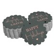 thumbnail image 1 of Inkdotpot 100 Pack Happy Holiday Favor Paper Tags Craft Real Rose Gold Foil Hang Tags, 1 of 6