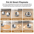 thumbnail image 3 of Caméra pour Animaux 4 MP avec Compagnon de Jeu IA, Jouet Laser, Modes de Lecture Automatique, Vision Nocturne, Zoom 3X, Contrôle par Application à Distance, Robot d'Intérieur, 3 of 5