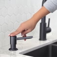 thumbnail image 3 of Stylish 12 ⅝" Ht Single Handle Matte Black Pull Down Kitchen Faucet & Soap Dispenser K130NS01N, 3 of 10