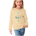 thumbnail image 2 of RXIRUCGD Chemises à Manches Longues pour Filles, Col Rond Mignon, Blouses Décontractées Élégantes (Beige, Taille : 13 Ans), 2 of 5