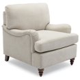 thumbnail image 1 of Clarendon Tissu d'Avoine de Mer Beige Fauteuil de Transition Rembourré en Polyester, 1 of 11