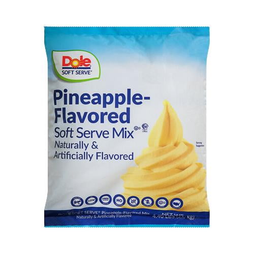 DOLE Mélange pour Crème Glacée Molle à l'Ananas DOLE 4,4 Lb/1,99 kg - Authentique Dolewhip comme à Disneyland et à Hawaï