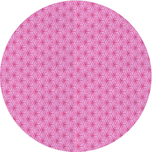 Ahgly Tapis Rond Lavable en Machine Intérieur Transitionnel Violet Violet, 3 Pieds Rond