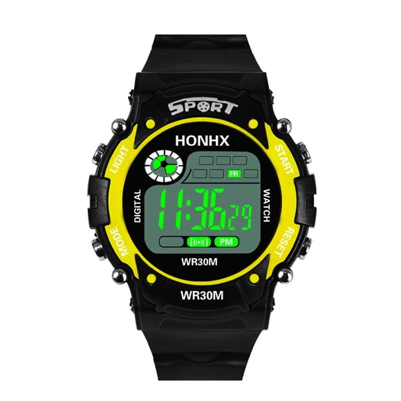 YATLTE Mens Sport Watch Waterproof Watches, Multifunction Digital LED Watch, Electronic Waterproof Alarm Quartz Sports Watch