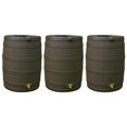 thumbnail image 1 of Good Ideas Baril de Pluie en Plastique Capacité 40 Gal, Oak (3 Pack, 1 of 4