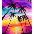 thumbnail image 1 of Coconut Tree Landscape Paint by Numbers, 1 of 2