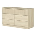 thumbnail image 2 of South Shore Noah 6-Drawer Dresser for Child, in Bleached Oak, 2 of 13