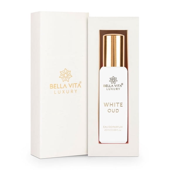 Bella Vita Luxury White Oud Eau De Parfum Unisex Perfume for Men & Women | Woody Long Lasting EDP Fragrance Scent, 20 Ml