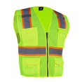 thumbnail image 2 of VENDACE Hi Vis Safety Reflective Mesh Vest for Men ANSI Class 2 High Visibility Vest with 8 Pockets and Zipper(Yellow,XL), 2 of 4