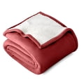 thumbnail image 1 of Bare Home Couverture de Lit en Sherpa Pelucheuse - Duveteuse et Douce - Réversible - Légère - Lit Simple/simple TG, Bois de Rose, 1 of 7