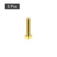 thumbnail image 3 of Unique Bargains Brass Hex Bolts, M6x25mm 5 Pack Fully Thread Grade 4.8 Machine Screws, 3 of 4