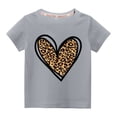 thumbnail image 1 of TopLLC Tenue de la Saint-Valentin pour Tout-Petits Garçons Filles Mode Mignon Col Rond Imprimé Manches Courtes Haut Cadeaux de la Saint-Valentin pour Enfants, 1 of 3
