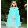thumbnail image 2 of Rainbow Summer Cape Cloak for Girl Princess, 2 of 6