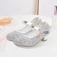 thumbnail image 2 of Wdgfv Ballerines Filles Scintillantes Fête Mary Jane Princesse Chaussures de Robe Argent 11-11,5 Ans, 2 of 7