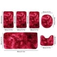 thumbnail image 3 of Bathroom Rug Set 6 Piece | Plush Toilet Mats & Bath Mats | Non Slip Water Absorbent Washable Rugs for Bathroom Floor | Whole Room Set for Home, 3 of 6