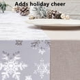 thumbnail image 4 of Chmadoxn Décorations de Noël, Ornements de Noël, Flocons de Neige Chemin de Table de Noël Tissu Velours Chaud Polyester Drapeau de Table Année Imprimé Fête de Noël Rassemblement Drapeau de Table Housses de tables, 4 of 6