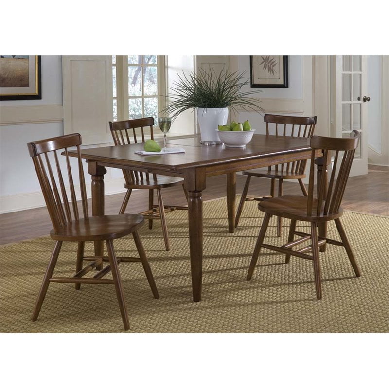 Liberty Furniture Creations II Butterfly Leaf Dining Table in Tobacco