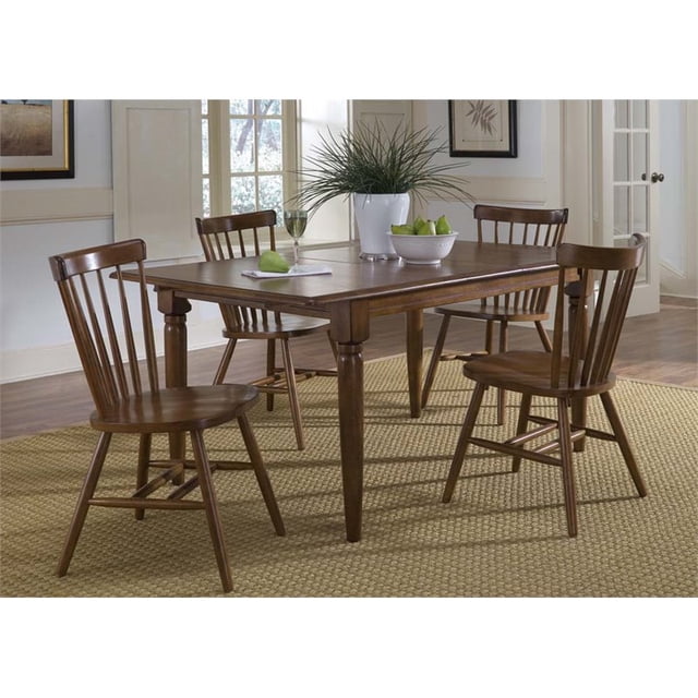 Liberty Furniture Creations II Butterfly Leaf Dining Table in Tobacco