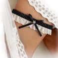 thumbnail image 2 of Elegant Bridal Wedding Garter with Rhinestone Lace Design for Bride Accessories, 2 of 3