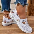 thumbnail image 4 of Womens Butterfly Orthopedic Wedge Walking Shoes Spring Autumn Comfortable Slip on Non-Slip Work Sneakers, 4 of 6