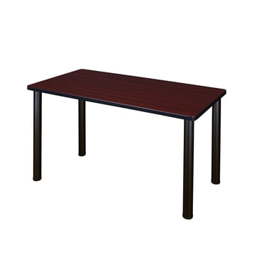 Regency Kee 48 by 24-Inch Training Table, Mahogany/Black